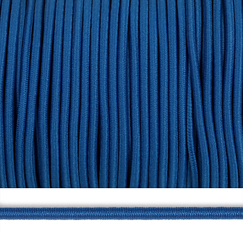 Резинка TBY шляпная (шнур круглый) цв.F223 ярко-синий  3мм боб.100м