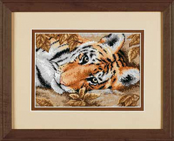 Набор для вышивания DIMENSIONS арт.DMS-65056 Притягательный тигр 18х13 см