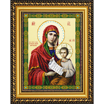 Рисунок на ткани (Бисер) КОНЁК арт. 9254 Богородица Утоли Мои Печали 29х39 см
