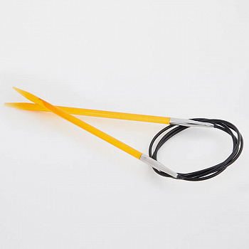 51113 Knit Pro Спицы круговые для вязания Trendz 4мм/100см, акрил, оранжевый