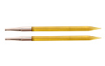 51257 Knit Pro Спицы съемные для вязания Trendz 6мм для длины тросика 28-126см, акрил, желтый, 2шт