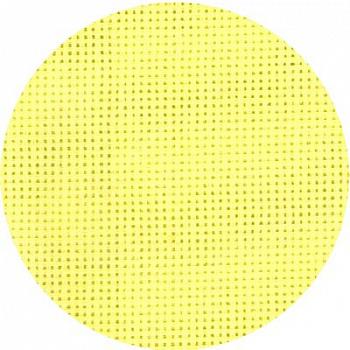Канва средняя №563 (464) (10смх55кл) (100%Хл) шир.150 см цв.желтый уп.10м
