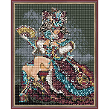 Картина мозаикой с нанесенной рамкой Molly арт.KC0007 Венецианский карнавал (30 цветов) 40х50 см