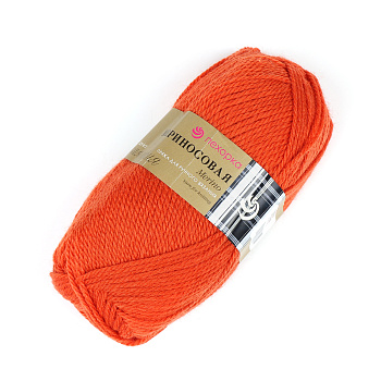 Пряжа для вязания ПЕХ Мериносовая (50% шерсть, 50% акрил) 10х100г/200м цв.284 оранжевый