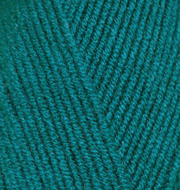 Пряжа для вязания Ализе LanaGold Fine (49% шерсть, 51% акрил) 5х100г/390м цв.640 павлиновая зелень