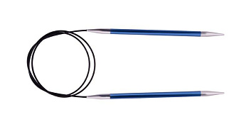 47190 Knit Pro Спицы круговые для вязания Zing 4,5мм/120см, алюминий, иолит