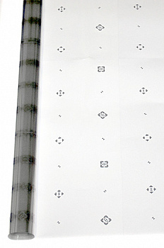 Пленка прозр. с рис. 100/610-01 серебряные ромбики (100см х 20м)