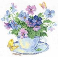 Набор для вышивания АЛИСА арт.2-01 Утренние цветы 24х24 см