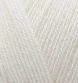 Пряжа для вязания Ализе Superlana TIG (25% шерсть, 75% акрил) 5х100г/570 м цв.062 молочный