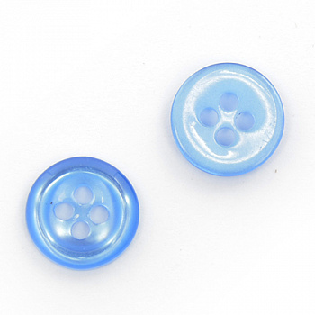 Пуговицы пластик CB M-01 цв.016 голубой 18L-11мм, 4 прокола, 144 шт