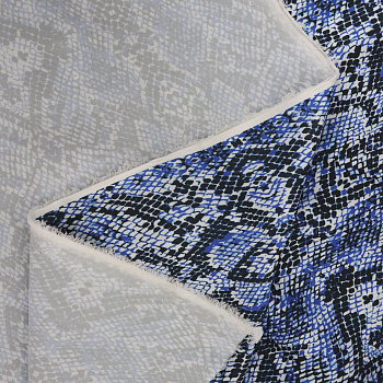 Ткань шелк Армани 90 г/м² 97% полиэстер, 3% спандекс шир.148 см арт.Р.15717.03 цв.03 синий уп.25м (±5м)