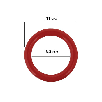 Кольцо для бюстгальтера d9,3мм пластик ARTA.F.SF-1-2 цв.101 темно-красный, уп.50шт