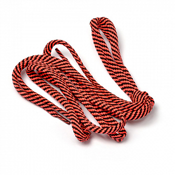 Шнурки плоские 9 мм 7с859 длина 100 см, компл.2шт, цв. черный с люминисц.розовый узкие полоски
