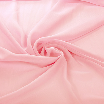 Ткань шифон, арт.TBY.8024-039,плот.85г/м2,100% ПЭ ширина 150см, цв.39 нежно розовый уп.3м