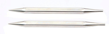 12325 Knit Pro Спицы съемные для вязания Nova cubics 6мм для длины тросика 28-126см, никелированная латунь, серебристый, 2шт