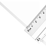 Резинка латексная для купальников 04мм рифленая TBY-48422 цв.белый уп.10м (±0,5м)