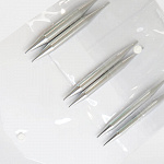 10603 Knit Pro Набор Chunky Set съемных спиц для вязания Nova Metal никелированная латунь, серебристый, 3 вида спиц в наборе