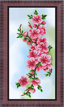 Рисунок на ткани бисером БЛАГОВЕСТ арт.К-3556 Нежные цветочки