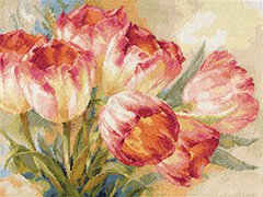 Набор для вышивания АЛИСА арт.2-29 Тюльпаны 40х30 см