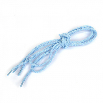 Шнурки круглые 3 мм ШО-6 длина 80 см, компл.2шт, цв.св.голубой