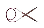 25126 Knit Pro Спицы круговые для вязания Cubics 5,5мм/40см, дерево, коричневый
