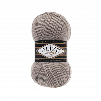 Пряжа для вязания Ализе Superlana klasik (25% шерсть, 75% акрил) 5х100г/280м цв.207 св.коричневый