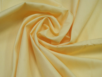 Ткань сатин гл/крашеный, 120 г/м², 100% хлопок, цв.12-0826 желтый уп.220х300 см