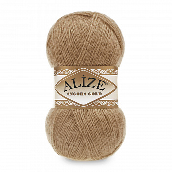 Пряжа для вязания Ализе Angora Gold (20% шерсть, 80% акрил) 5х100г/550м цв.127 карамель