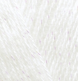 Пряжа для вязания Ализе Angora Gold Simli (5% металлик, 20% шерсть, 75% акрил) 5х100г/500м цв.450 жемчужный