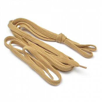 Шнурки плоские 9 мм 7с859 длина 100 см, компл.2шт, цв.бежевый