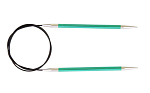 47096 Knit Pro Спицы круговые для вязания Zing 3,25мм/60см, алюминий