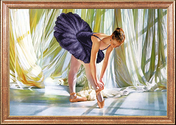 Рисунок на ткани МАГИЯ КАНВЫ арт.КС086 Балерина 39х27 см