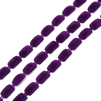 Тесьма пластиковая TBY арт.A2014-02 цв.2 фиолетовый разм.8х13мм уп.9.14м