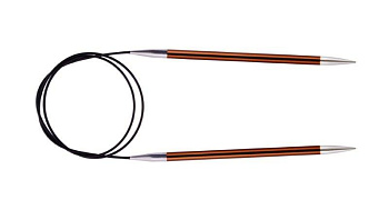 47102 Knit Pro Спицы круговые для вязания Zing 5,5мм/60см, алюминий