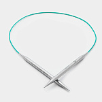 36147 Knit Pro Спицы круговые для вязания Mindful 9мм/120см, нержавеющая сталь, серебристый