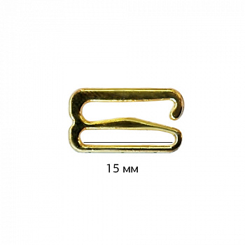 Крючок для бюстгальтера металл арт.1509H d15мм, цв.05 золото, уп.100шт А