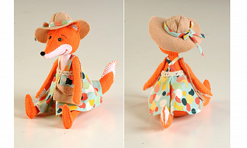 Набор для изготовления игрушки из фетра с использованием ткани арт.ПФЗД-1008 Модная Алиса 17 см