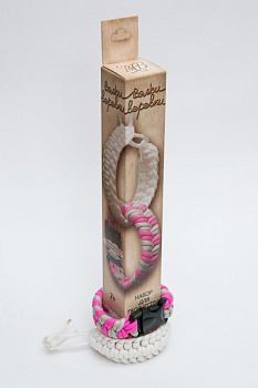 Набор для творчества Вяжи веревки арт.522 Косичка пепельно-розовая