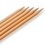 222230 PRYM Спицы чулочные для вязания Prym 1530 5,5мм 20см, бамбук, натуральный, уп.5шт