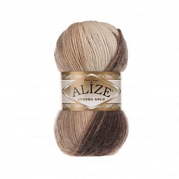 Пряжа для вязания Ализе Angora Gold Batik (20% шерсть, 80% акрил) 5х100г/550м цв.6779
