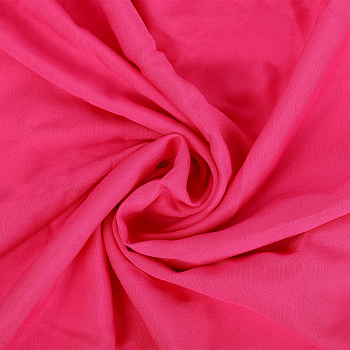 Ткань Штапель  TBY Vi-45-36 плот 110г/м2 100% вискоза шир. 145 см цв.36 ярко-розовый уп.1м