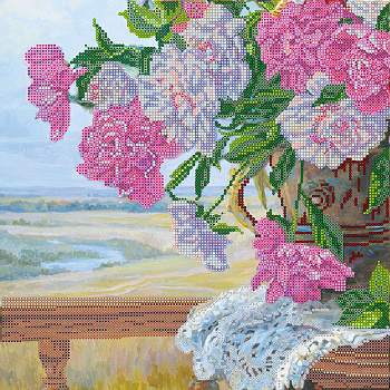 Схема на холсте АБРИС АРТ арт. AC-211 Любимые цветы 30х30 см