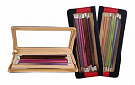 47405 Knit Pro Набор прямых спиц для вязания Zing 25см (2,5мм, 3мм, 3,5мм, 4мм, 4,5мм, 5мм, 5,5мм, 6мм), алюминий, 8 видов