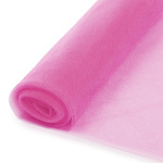 Фатин Кристалл средней жесткости блестящий арт.K.TRM шир.300см, 100% полиэстер цв. 12 К уп.5м - ярк.розовый