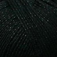 Пряжа для вязания ПЕХ Мерцающая (96% акрил, 4% метанит) 5х100г/430м цв.002 черный