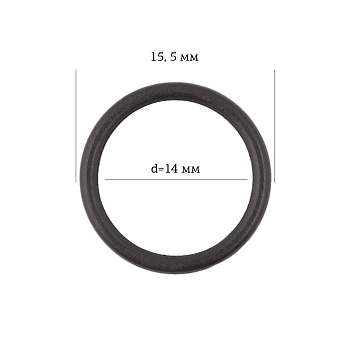 Кольцо для бюстгальтера Ø14мм металл ARTA.F.2831 цв.111 шоколадно-коричневый, уп.50шт