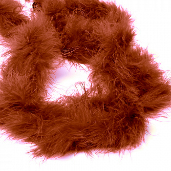 Боа - пух TBY арт.18-86 уп.15±3г цв.коричневый уп.2м