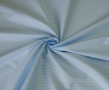 Ткань хлопок Полоска-1663, 125г/м², 100% хлопок, шир.150см, цв.03 голубой уп.3м