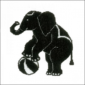 Набор для вышивания LANARTE арт.PN-00144522 Слон 13х13 см