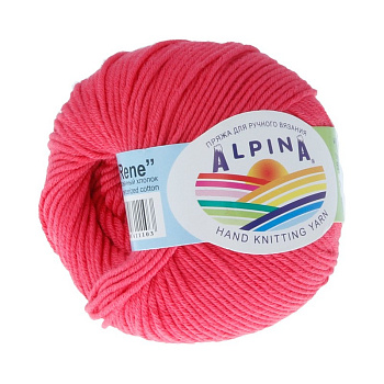 Пряжа ALPINA RENE (100% мерсеризованный хлопок) 10х50 г/105м цв.581 яр.розовый